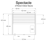 Almost Heaven Spectacle 2 Person Indoor Sauna - LuxeWell Life