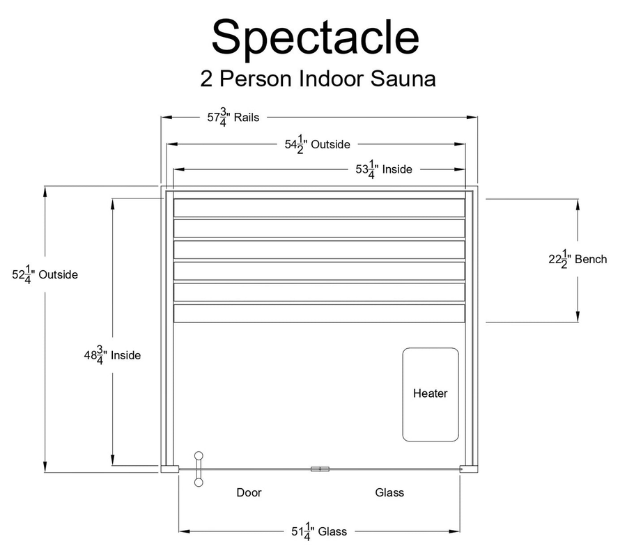 Almost Heaven Spectacle 2 Person Indoor Sauna - LuxeWell Life