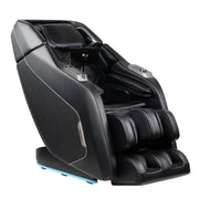 The Daiwa Pegasus Hybrid Massage Chair by Daiwa, shown against a white background, features cushioned armrests, leg supports, 3D massage rollers, and a built-in control panel for full-body relaxation.