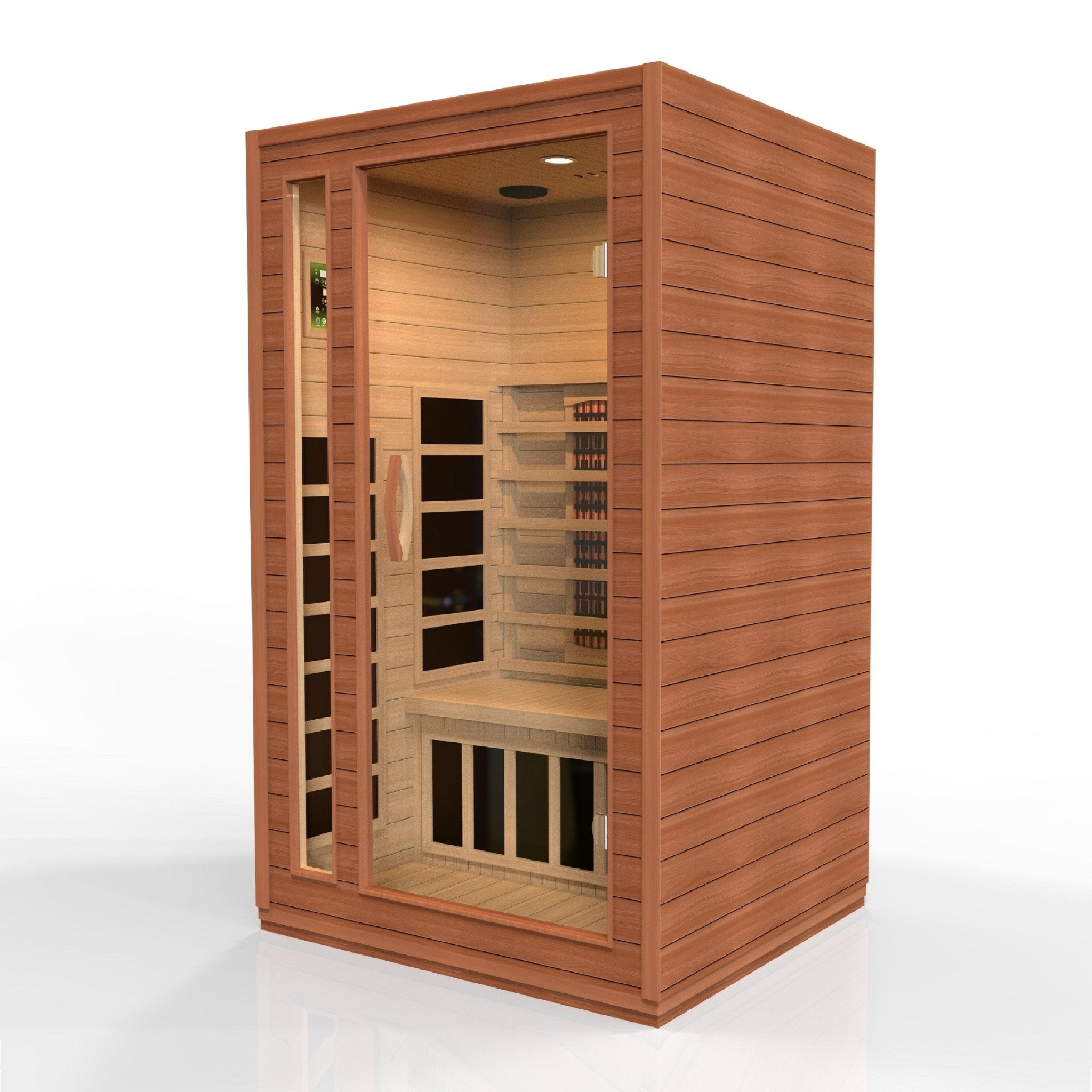 Dynamic Cardoba 2 Person Full Spectrum Infrared Sauna - Canadian Hemlock - Lotus Massage Chairs