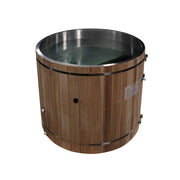 Dynamic Cold Therapy Barrel 304 Stainless Steel Cold Plunge Tub with Premium Pacific Cedar Exterior for Muscle Recovery and Inflammation Reduction by Dynamic, Osaki, Titan, Golden Designs, Maxxus