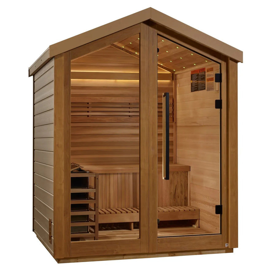 Golden Designs Savonlinna 3 Person Outdoor-Indoor Traditional Sauna