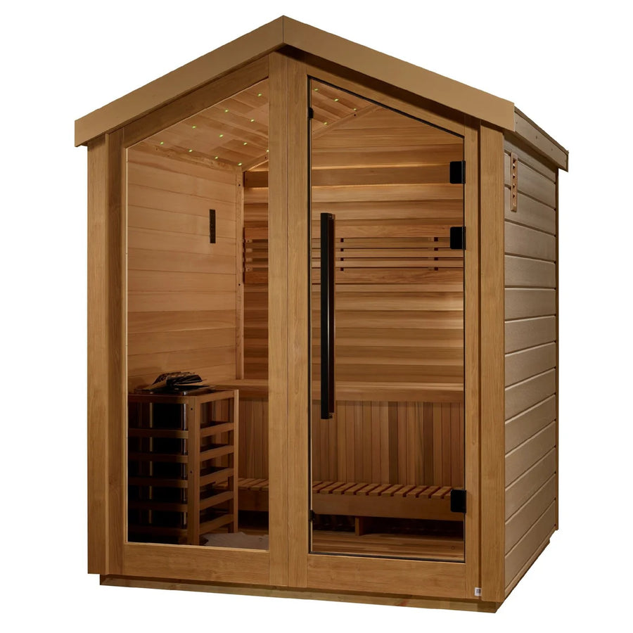 Golden Designs Savonlinna 3 Person Outdoor-Indoor Traditional Sauna