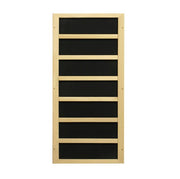 Golden Designs Reserve Edition GDI-8040-03 Full Spectrum sauna with wooden frame and Himalayan Salt Bar.