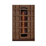 Golden Designs Reserve Edition 6-Person Full Spectrum PureTech™ Near Zero EMF FAR Infrared Sauna with Himalayan Salt Bar, featuring Canadian Hemlock wood and advanced heating panels.
