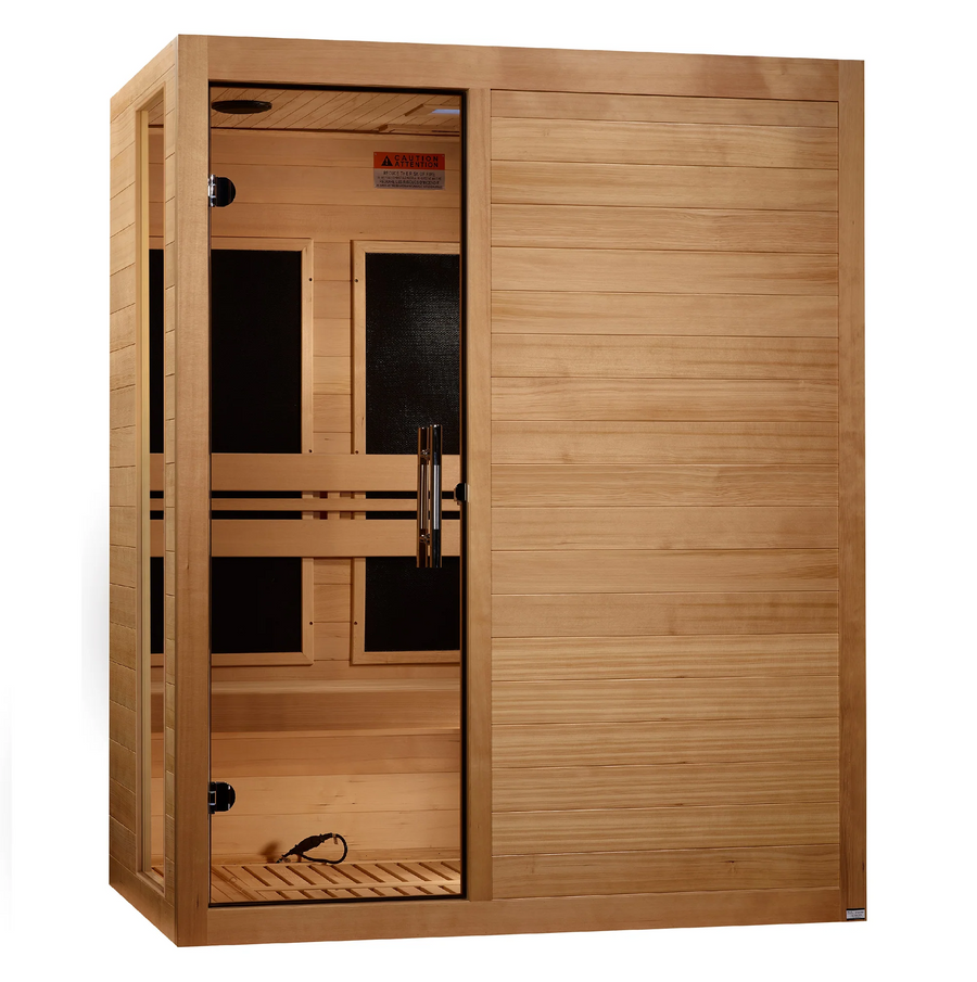 Dynamic Toscana 3-person Ultra Low EMF FAR Indoor Infrared Sauna + Red Light Therapy