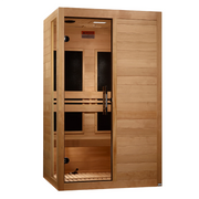 Dynamic Lucca Elite 2-Person Ultra Low EMF FAR Indoor Infrared Sauna + Red Light Therapy