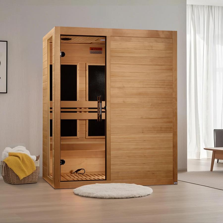 Dynamic Toscana 3-person Ultra Low EMF FAR Indoor Infrared Sauna + Red Light Therapy