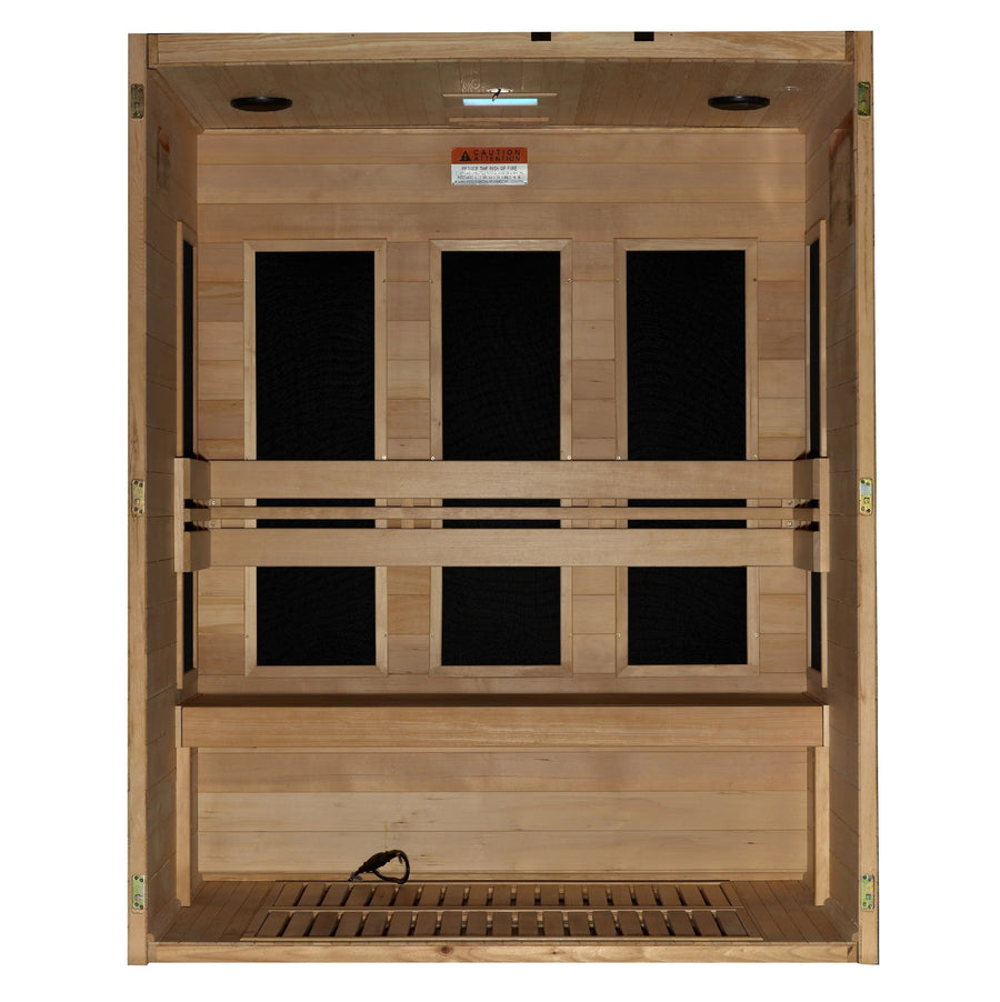 Dynamic Toscana 3-person Low EMF FAR Indoor Infrared Sauna + Red Light Therapy