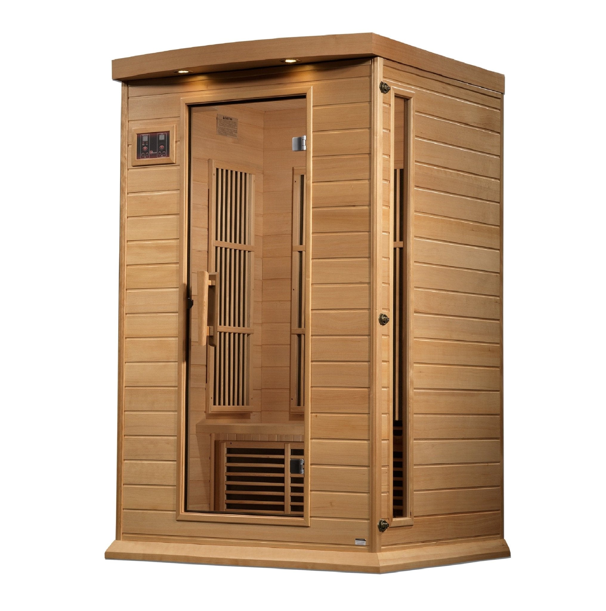 Maxxus 2 Person Near Zero EMF FAR Infrared Sauna - Canadian Hemlock - Lotus Massage Chairs