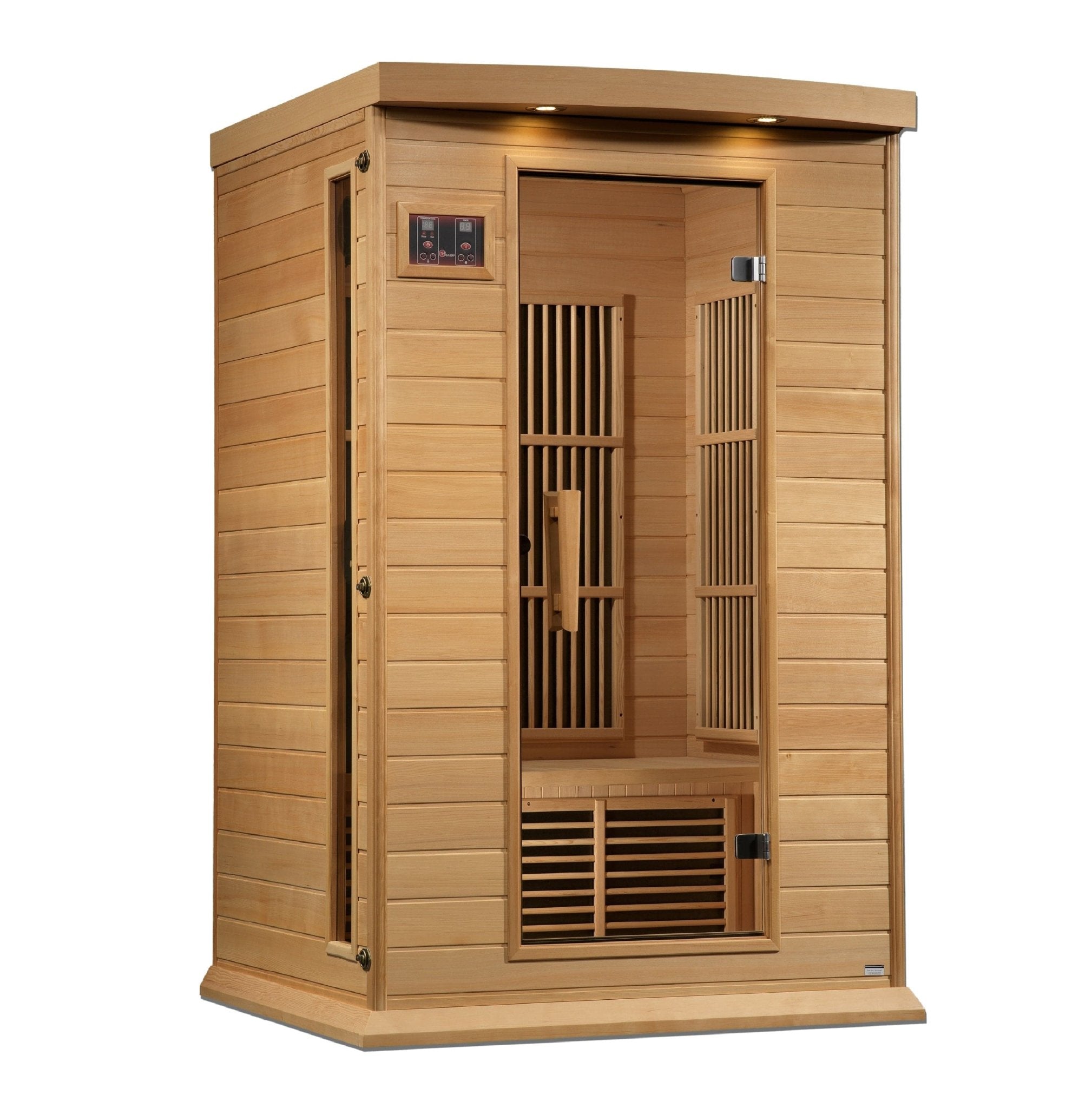 Maxxus 2 Person Near Zero EMF FAR Infrared Sauna - Canadian Hemlock - Lotus Massage Chairs