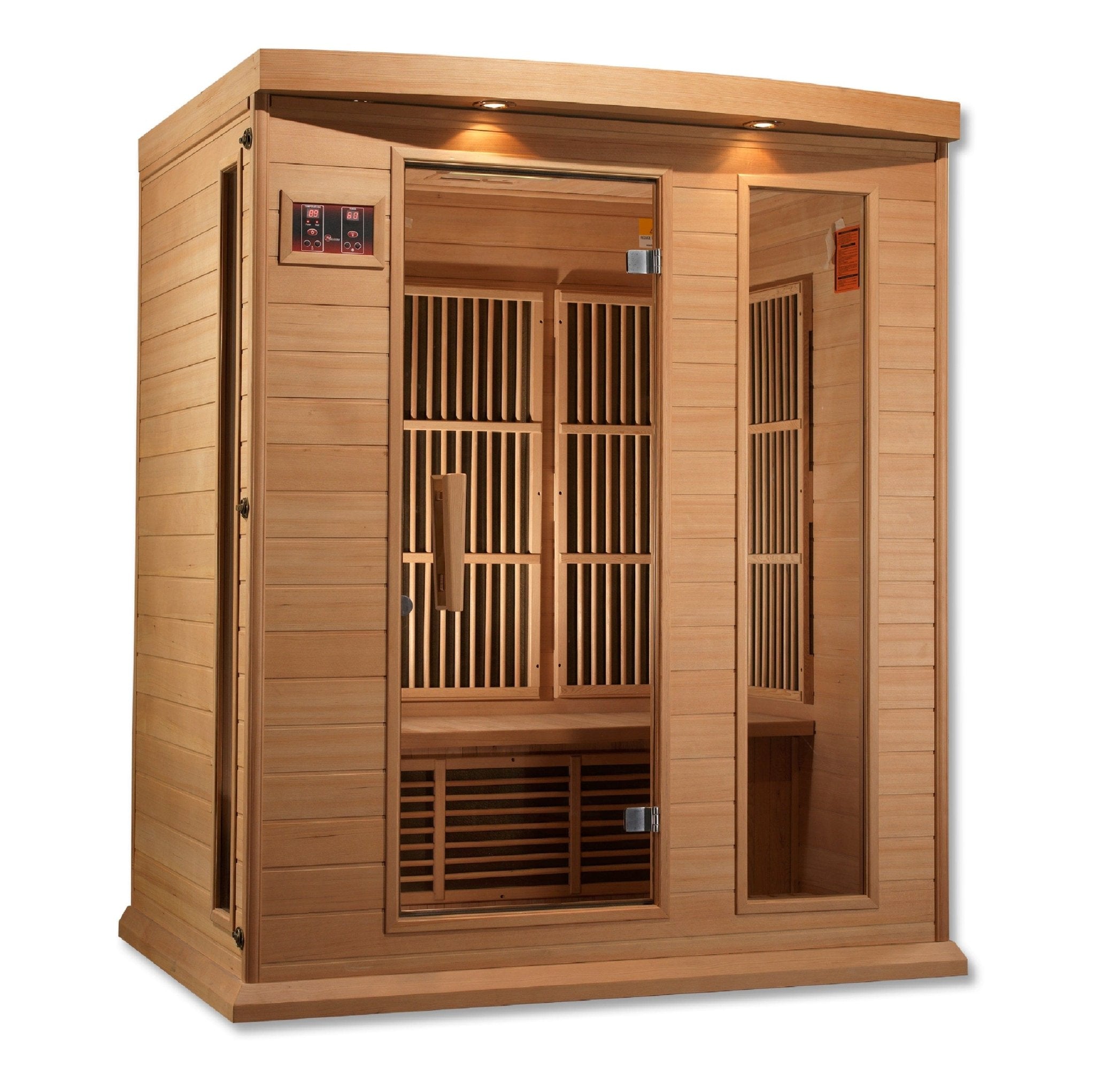 Maxxus 3 Person Low EMF FAR Infrared Sauna Canadian Hemlock - Lotus Massage Chairs