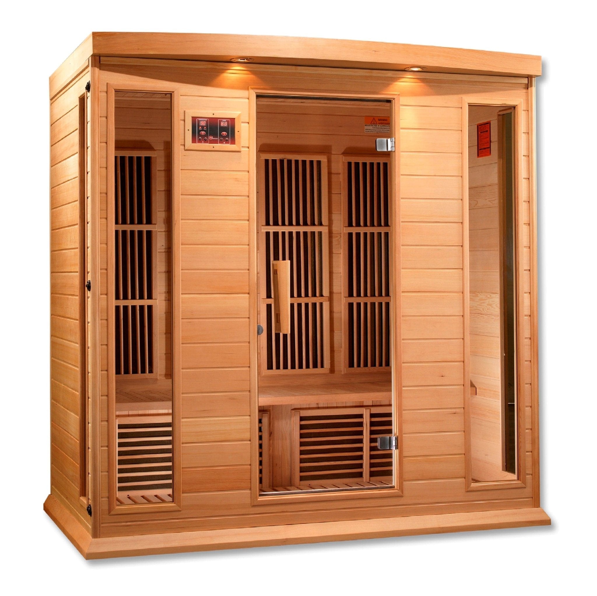 Maxxus 4 Person Low EMF FAR Infrared Sauna Canadian Hemlock - Lotus Massage Chairs