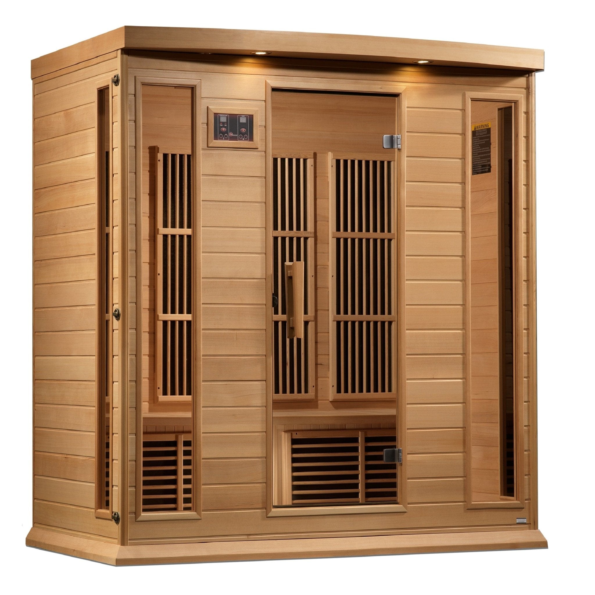 Maxxus 4 Person Near Zero EMF FAR Infrared Sauna - Canadian Hemlock - Lotus Massage Chairs