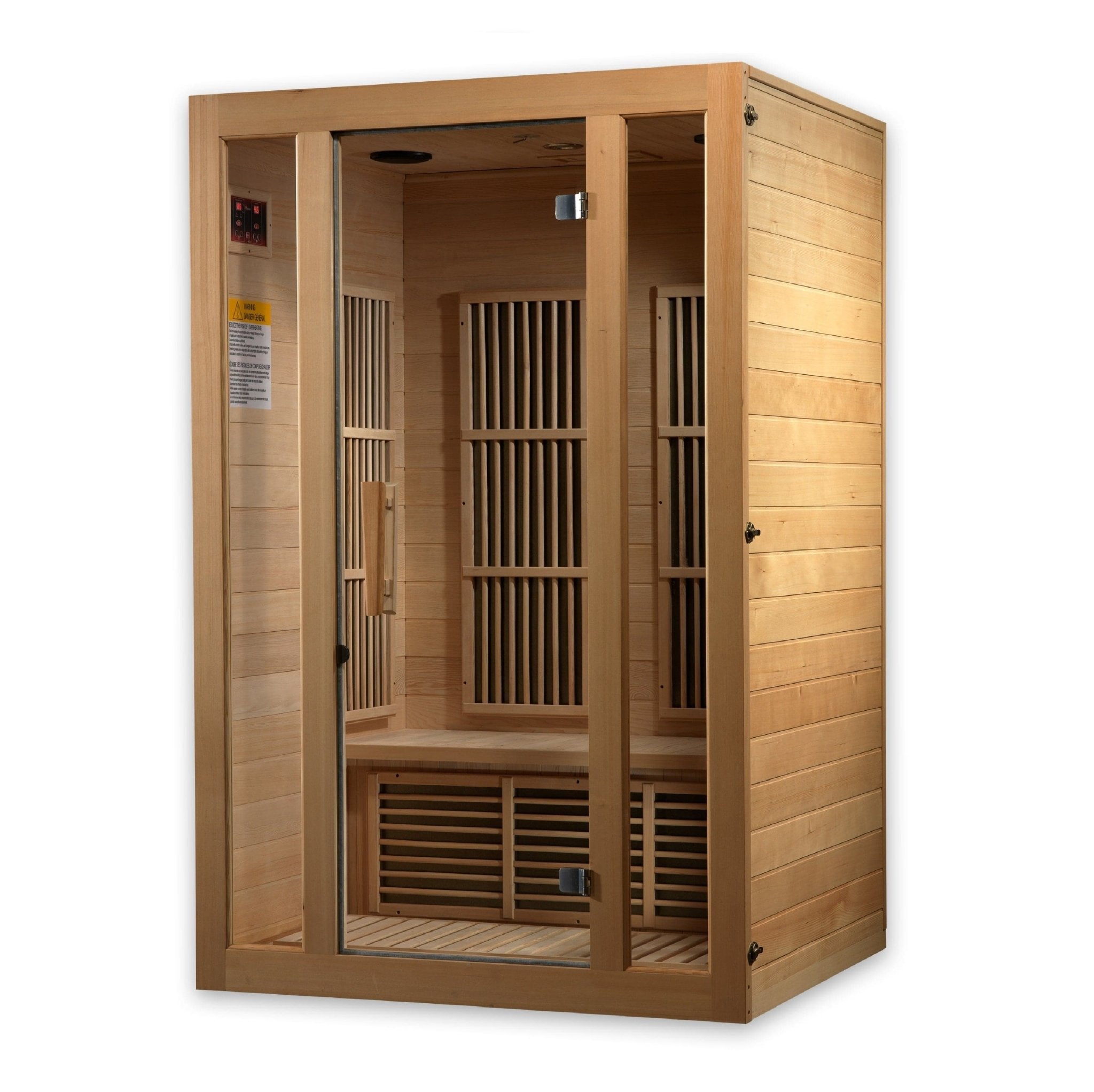 Maxxus "Seattle" 2 person Low EMF FAR Infrared Sauna Canadian Hemlock - Lotus Massage Chairs