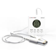 The MitoBOOST™ Intranasal Device System by Mito Red Light features a white body, digital display with face and numbers, four control buttons (ON/OFF, Time, Mode, Power), and two wired probes with metallic tips for sinus, immune, and brain health support.