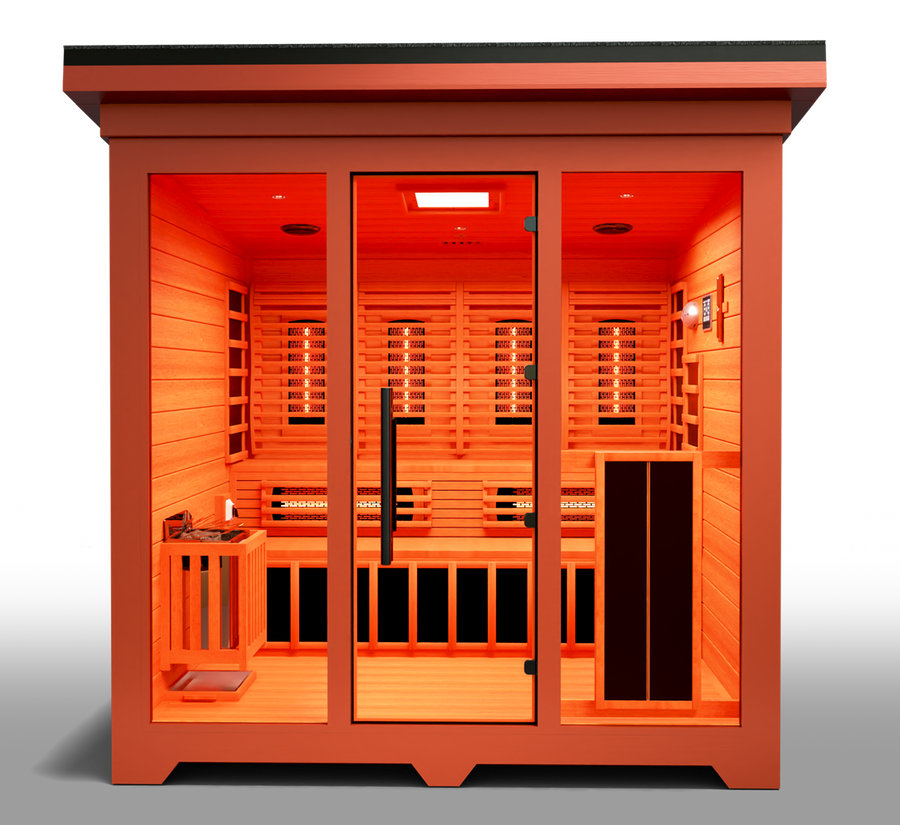 Nature X Combo, 6-8 Person Hybrid Indoor or Outdoor Sauna