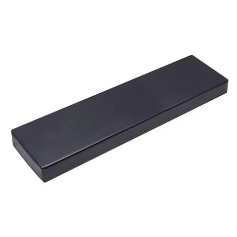 A rectangular black Finnmark Sauna Cushion for FD-3, made of marine grade vinyl, with smooth surfaces and a closed design, photographed on a white background.
