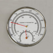 Sauna Thermometer - 4" Chrome - LuxeWell Life