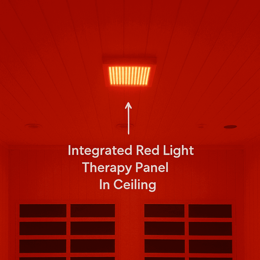 Maxxus S-Line 2-Person Full Spectrum Near Zero EMF FAR Indoor Infrared Sauna + Red Light Therapy