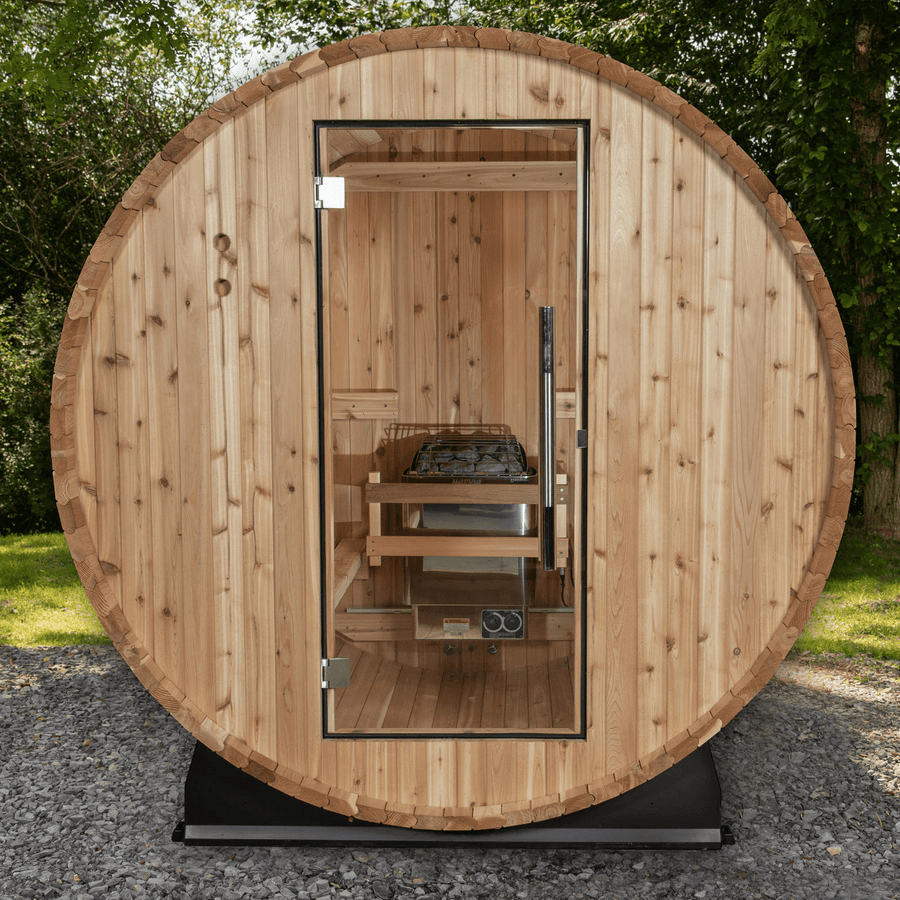 Watoga 2 - 4 Person Barrel Sauna - LuxeWell Life