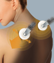 Close-up of a woman's back using the Daiwa Legacy 4 Massage Chair, highlighting its advanced massage technology and ergonomic design.
