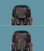 Close-up of the Daiwa Legacy 4 Massage Chair, showcasing its advanced design and high-end Saffiano PU leather upholstery.
