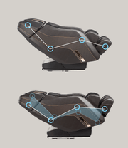 Daiwa Pegasus 2 Smart Massage Chair with reclining seat, Shiatsu calf rollers, voice control, and zero-gravity feature for optimal relaxation.