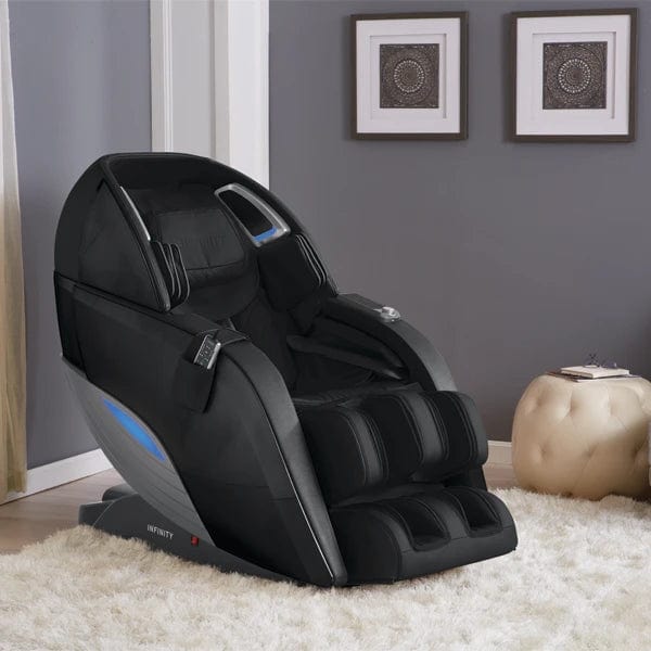 Infinity Dynasty 4D Massage Chair in a room, showcasing advanced massage features and ergonomic design for full-body relaxation.