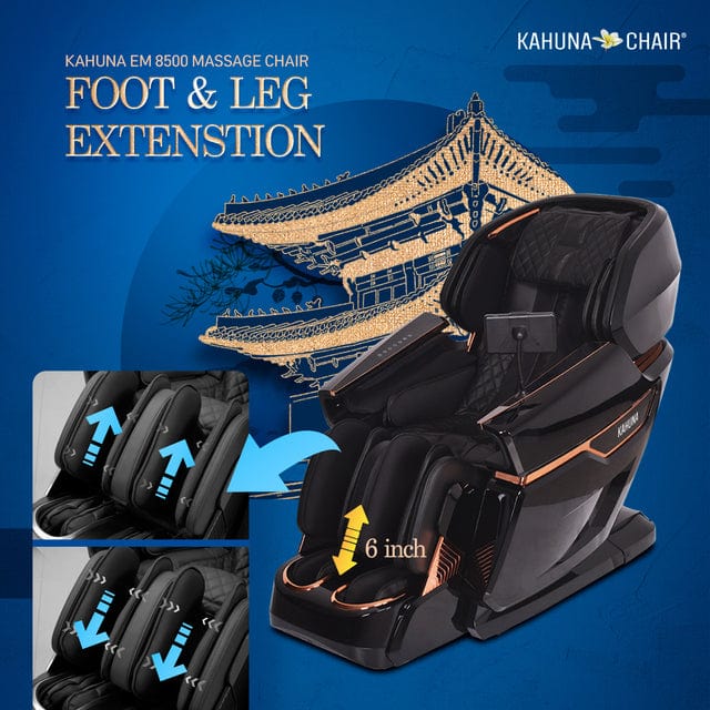 Kahuna EM-8500 True 4D + Airbag full body invigorating massage with zero gravity - Lotus Massage Chairs
