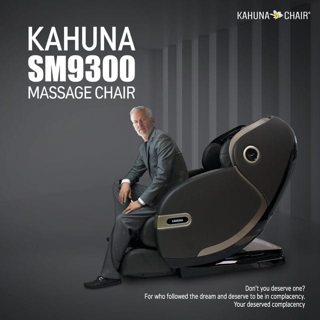 Kahuna SM-9300 4D+ Dual Air Float Flex HSL-track with Infrared heating - Lotus Massage Chairs