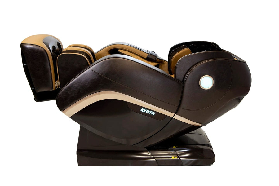 Kyota Kokoro M888 Massage Chair with advanced 4D technology, J-Track design, Triple Heat, calf kneading, and voice command for personalized spa experiences.