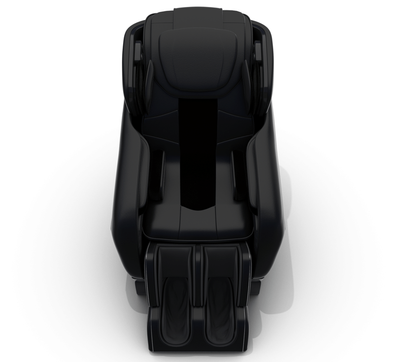 A black Medical Breakthrough 10 massage chair designed for full-body pain relief and posture correction.