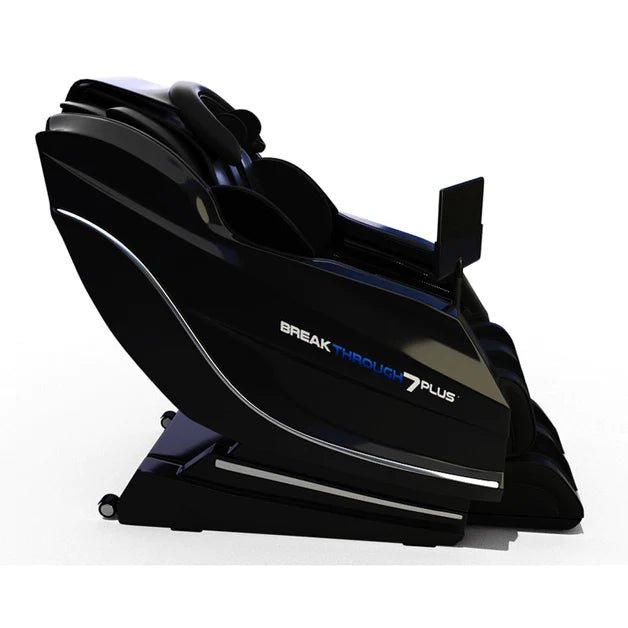 Medical Breakthrough 7 Plus Massage Chair with zero gravity and Champissage head massager, featuring full body scan and reflexology systems.