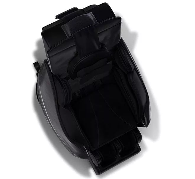 Medical Breakthrough 8 massage chair with ergonomic design, featuring black leather and cushion, engineered for posture correction, full-body pain relief, and enhanced sleep.