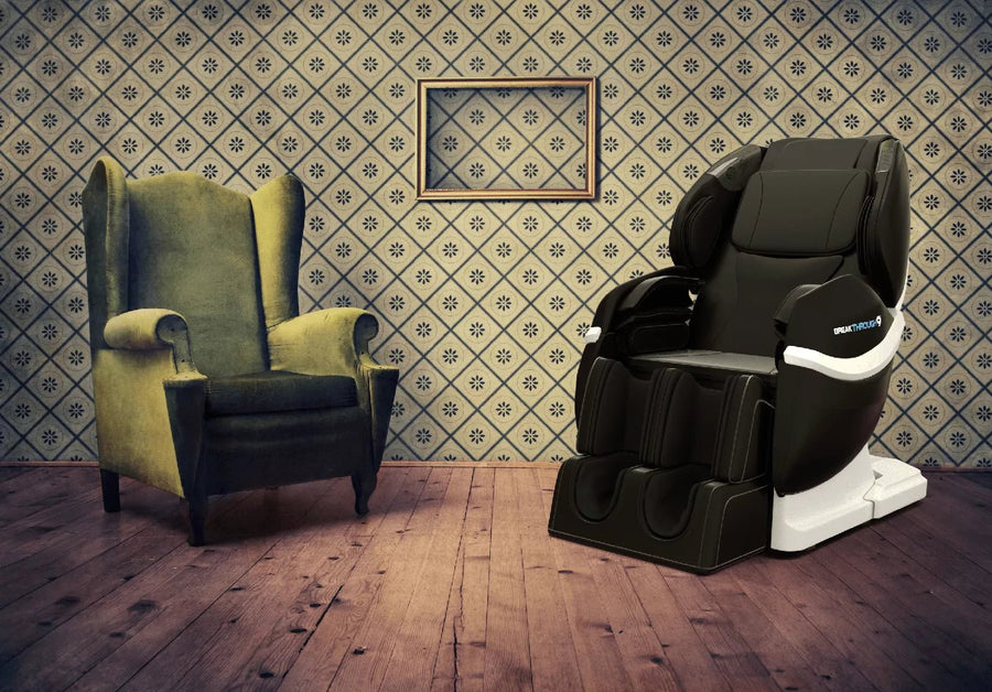 Medical Breakthrough 9 massage chair in a luxurious room, designed to improve posture, reduce pain, and enhance relaxation.