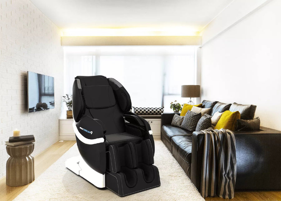 Medical Breakthrough 9 massage chair in a living room, designed to improve posture, reduce pain, and aid sleep with advanced medical care systems.