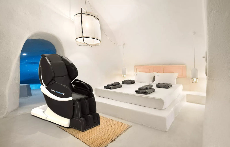 Medical Breakthrough 9 massage chair in a cozy room, designed to improve posture, reduce pain, and promote relaxation with advanced health systems.